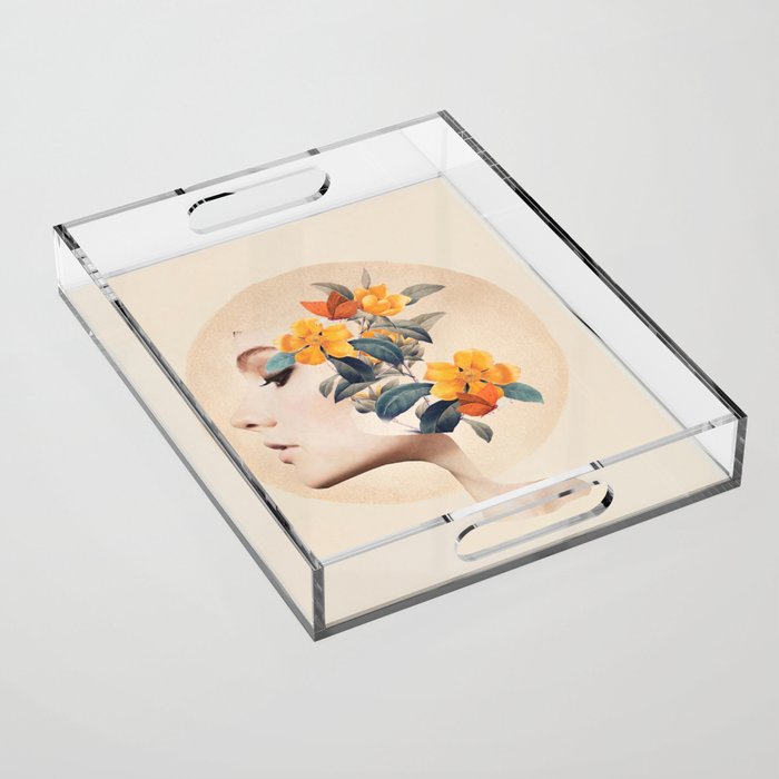 Floral Portrait 31 Acrylic Tray Gallery Image 1
