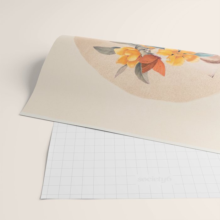 Floral Portrait 31 Wrapping Paper Gallery Image 2