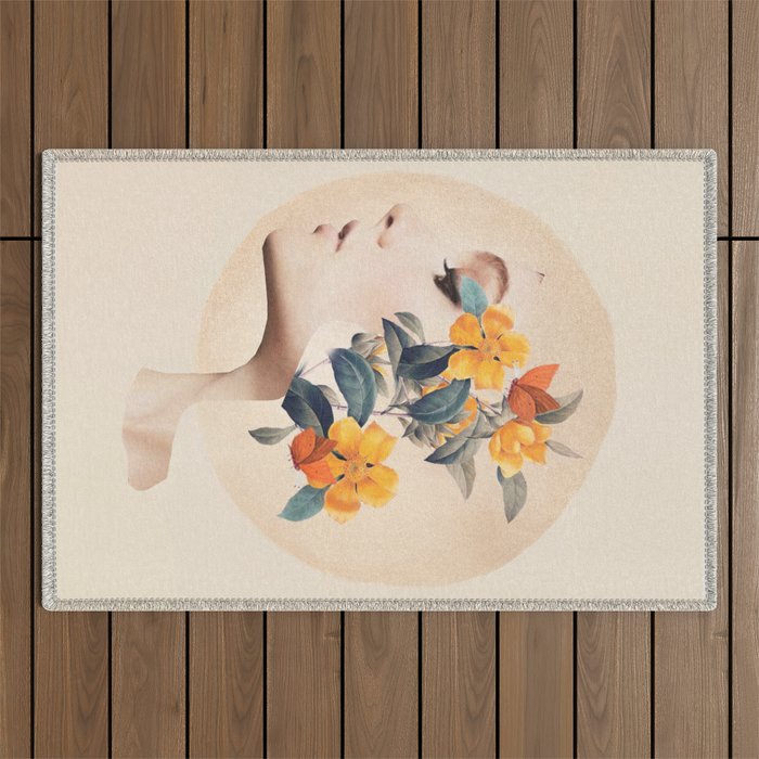 Floral Portrait 31 Outdoor Rug Gallery Image 1