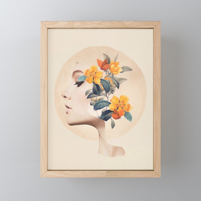 Floral Portrait 31 Mini Art Print Gallery Image 1