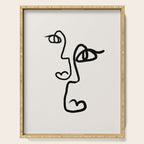 Faces | Black Serving Tray Gallery Image 1