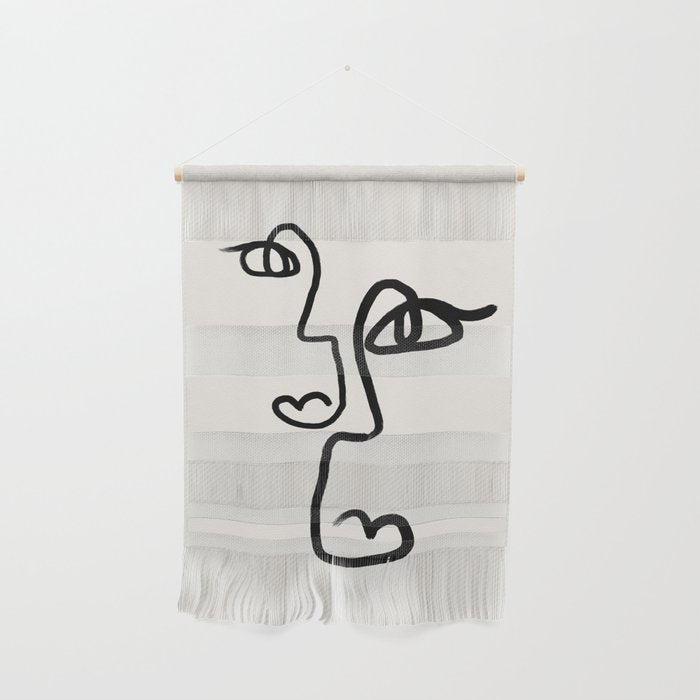 Faces | Black Wall Hanging Gallery Image 1