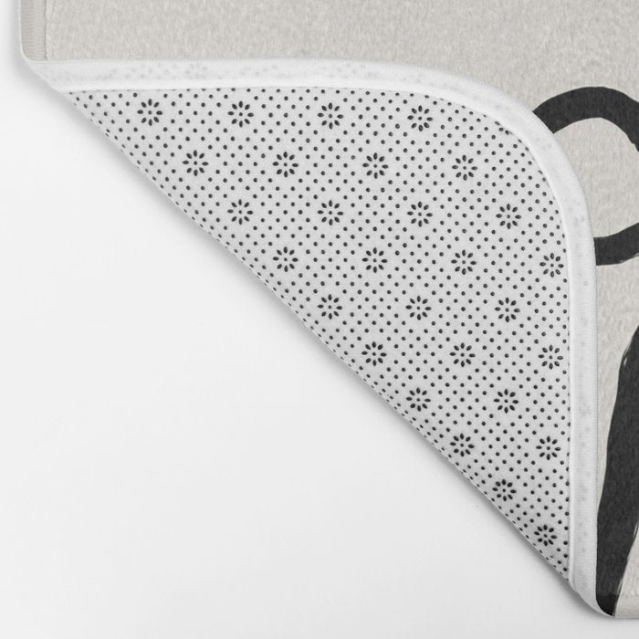 Faces | Black Bath Mat Gallery Image 2