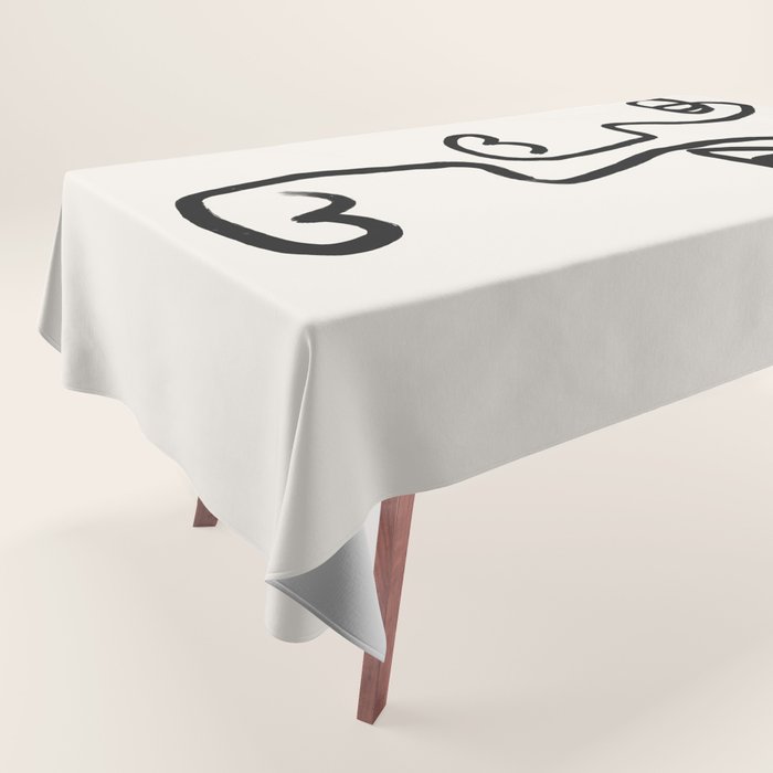 Faces | Black Tablecloth Gallery Image 1