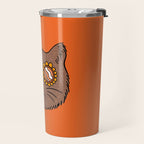 Brown Groovy Cat Travel Mug Gallery Image 2