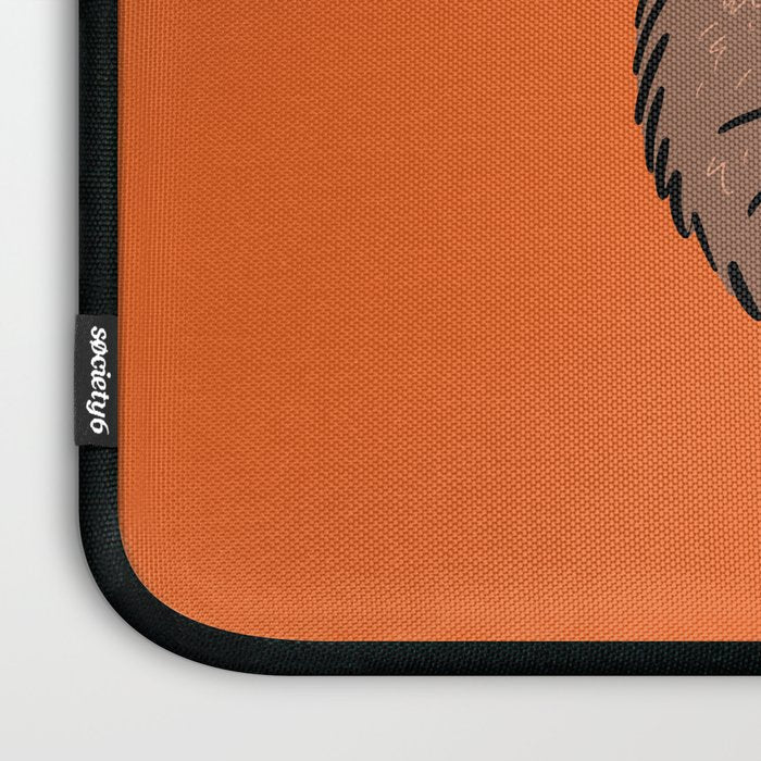 Brown Groovy Cat Laptop Sleeve Gallery Image 3