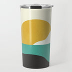 Sunny Island - Gold Green Travel Mug Gallery Image 1