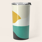 Sunny Island - Gold Green Travel Mug Gallery Image 2