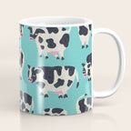 Cow Collection - Turquoise Coffee Mug Gallery Image 1