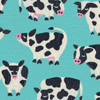 Cow Collection - Turquoise Coffee Mug Gallery Image 2