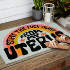 Stay the Fuck Away From My Uterus Outdoor Rug Gallery Image 2