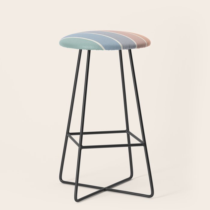 Gradient Arch XIII Retro Mid Century Modern Rainbow Stool Gallery Image 1