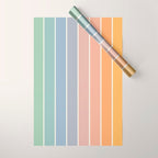 Gradient Arch XIII Retro Mid Century Modern Rainbow Wrapping Paper Gallery Image 1
