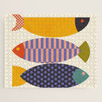 mid century abstract fishes Jigsaw Puzzle Gallery Image 1
