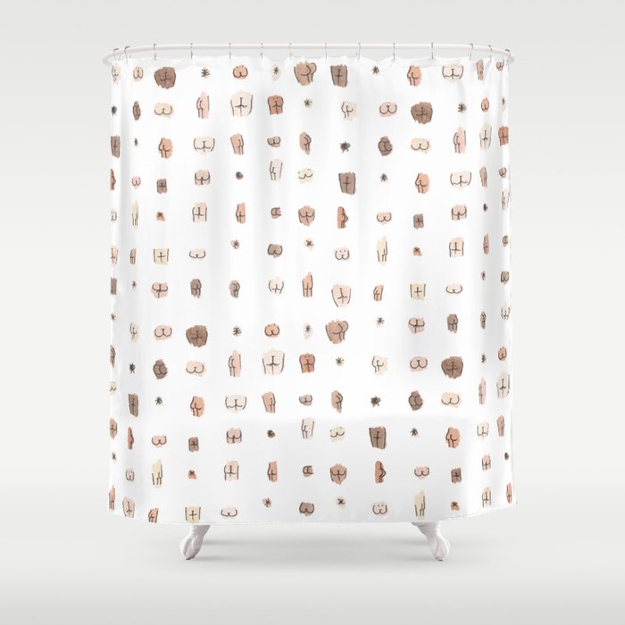 butts Shower Curtain Gallery Image 1