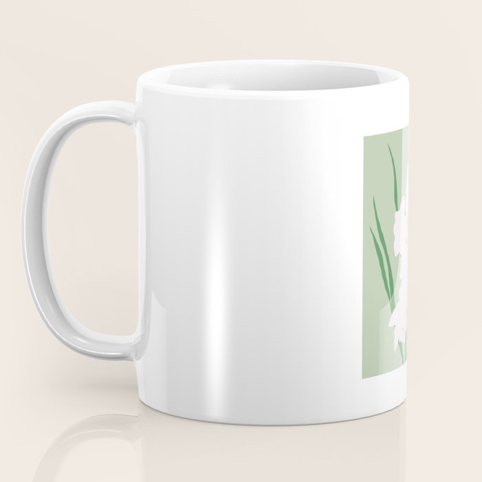 Porcelain pure white flower Coffee Mug Gallery Image 3