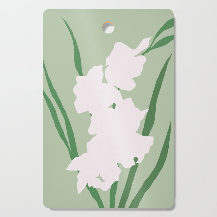 Porcelain pure white flower Cutting Board Gallery Image 1