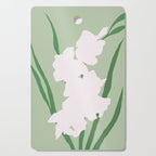 Porcelain pure white flower Cutting Board Gallery Image 1