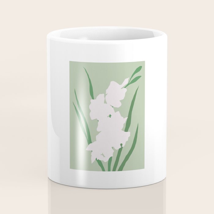 Porcelain pure white flower Coffee Mug Gallery Image 4
