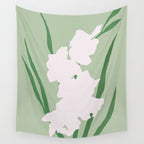 Porcelain pure white flower Wall Tapestry Gallery Image 4