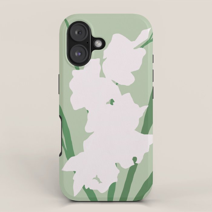 Porcelain pure white flower iPhone Case Gallery Image 1