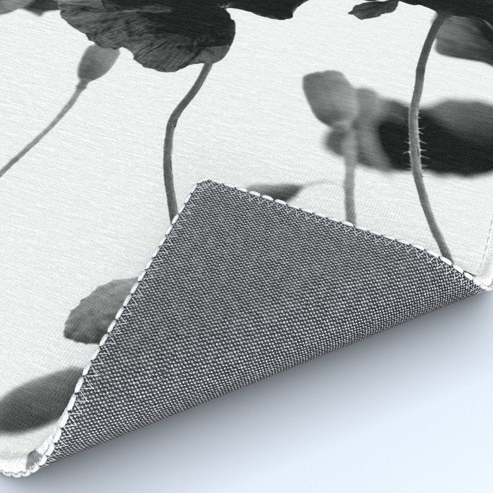 Poppy (black and white) Rug Gallery Image 4