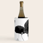 Poppy (black and white) Wine Chiller Gallery Image 2