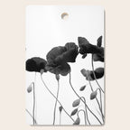 Poppy (black and white) Cutting Board Gallery Image 1