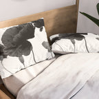 Poppy (black and white) Pillow Sham Gallery Image 2