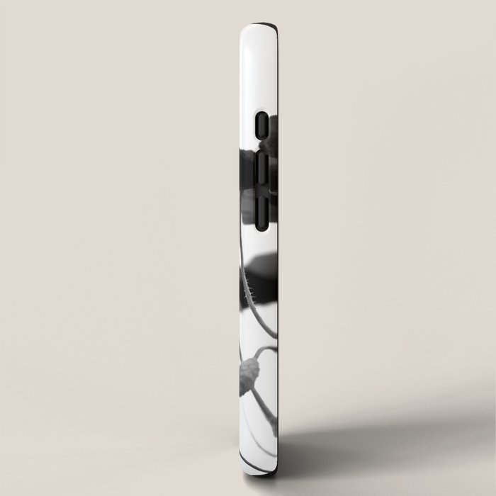 Poppy (black and white) iPhone Case Gallery Image 2