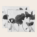 Poppy (black and white) Placemat Gallery Image 1