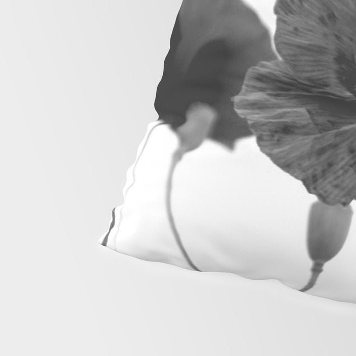 Poppy (black and white) Pillow Sham Gallery Image 4