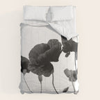 Poppy (black and white) Comforter Gallery Image 6