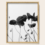 Poppy (black and white) Serving Tray Gallery Image 1