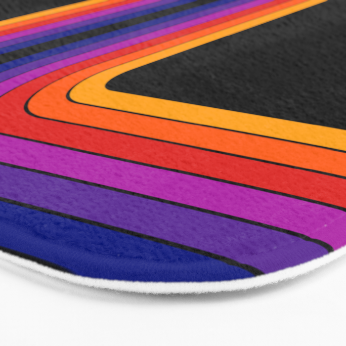 Black Rainbow Tunnel Bath Mat Gallery Image 3