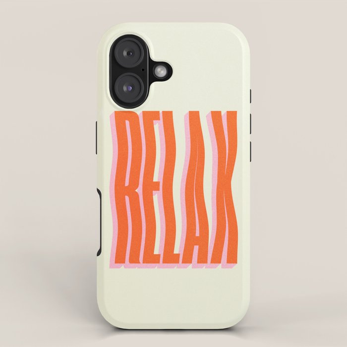 Relax: Wavy Edition iPhone Case Gallery Image 1