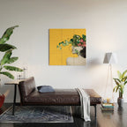 Lady Flowers Wood Wall Art Gallery Image 2