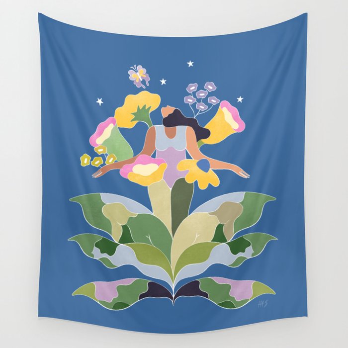 The stars will carry you again Wall Tapestry