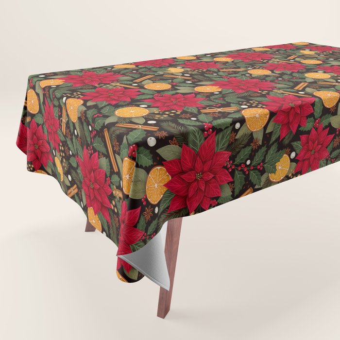 Christmas Stars and Spices Tablecloth Gallery Image 1