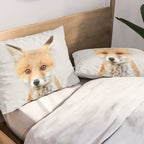 Baby Fox - Colorful Pillow Sham Gallery Image 2