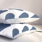 Hearts Navy Pillow Sham Gallery Image 3