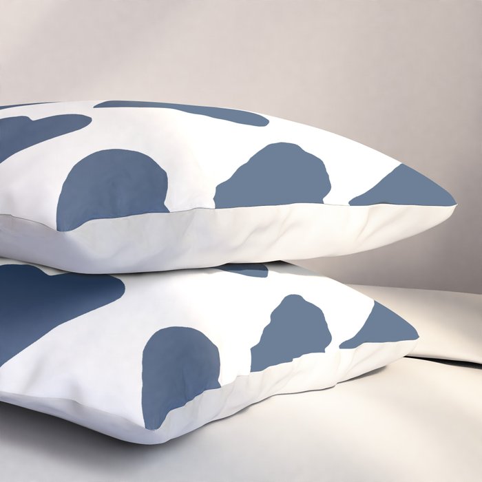 Hearts Navy Pillow Sham Gallery Image 3