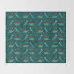 Cute Christmas Dinosaurs Dinos Dinosaur Throw Blanket Gallery Image 2