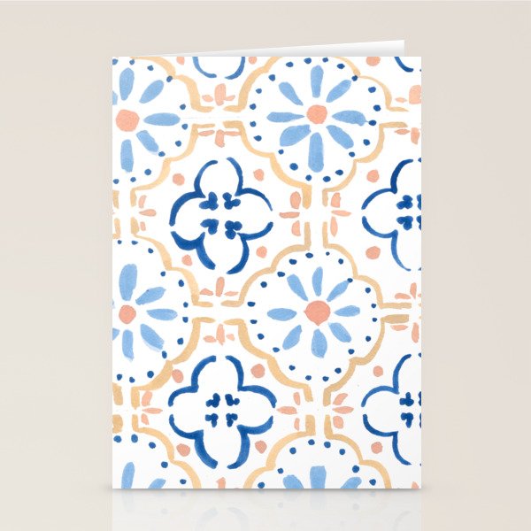 Blue Tiles Stationery Card Gallery Image 2