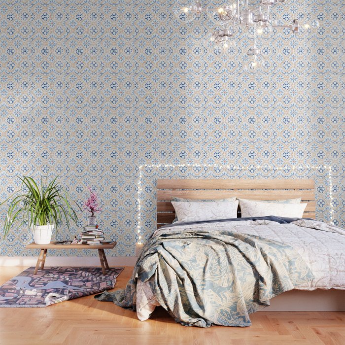 Blue Tiles Wallpaper Gallery Image 1