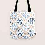 Blue Tiles Tote Bag Gallery Image 1