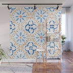 Blue Tiles Wall Mural Gallery Image 1