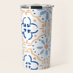 Blue Tiles Travel Mug Gallery Image 1