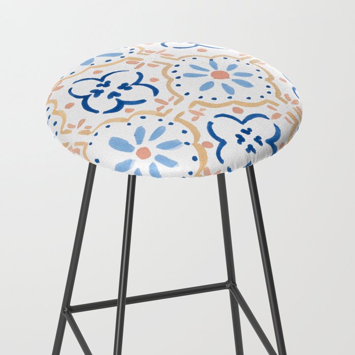 Blue Tiles Stool Gallery Image 2