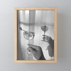 Disco Martini B&W Mini Art Print Gallery Image 1